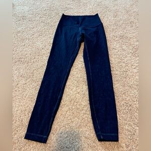 Lululemon Wunder Under Leggings Blue Spray High Rise Tight 25 Luxtreme Size 4